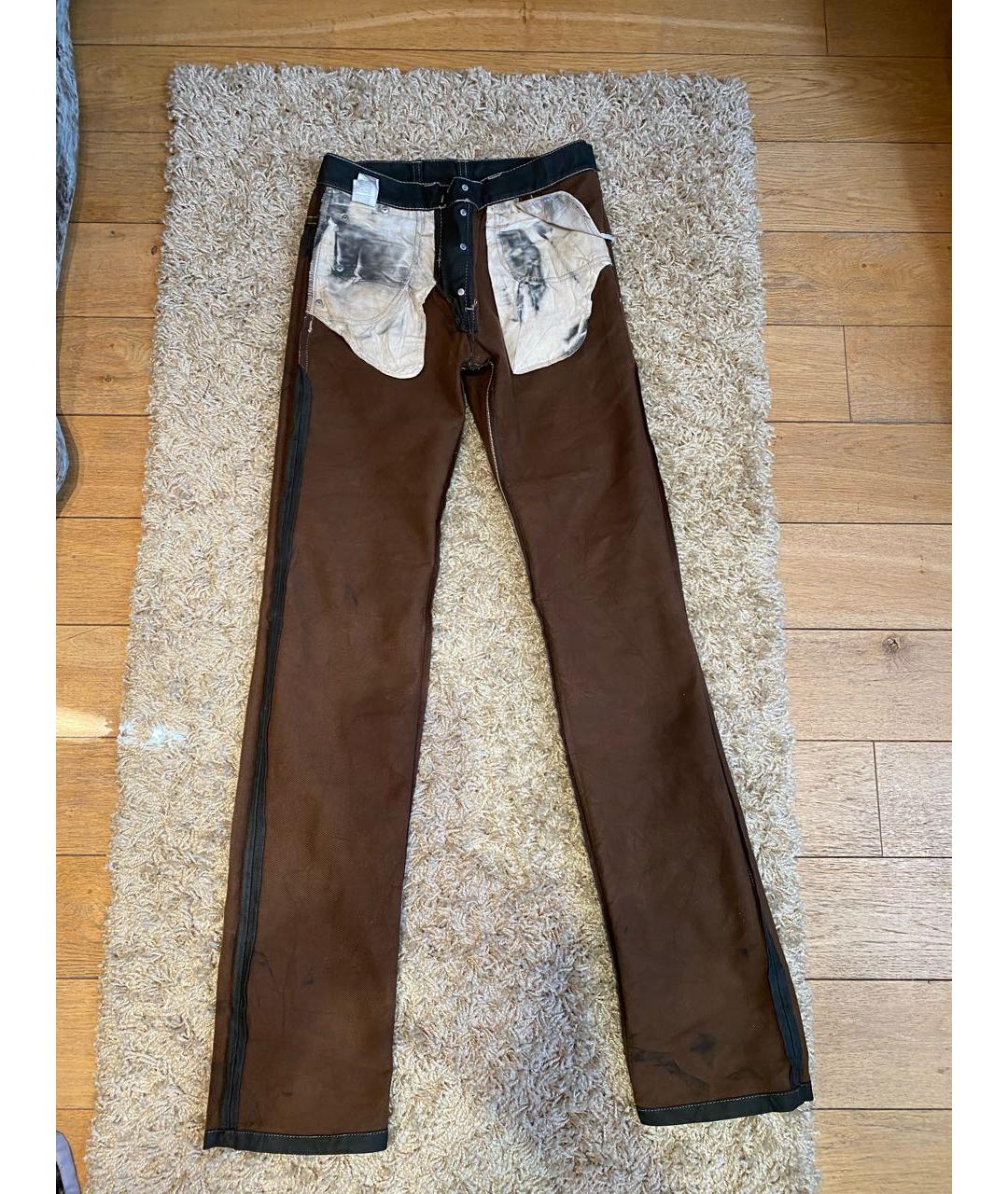 NEIL BARRETT Серые хлопковые прямые джинсы, фото 5