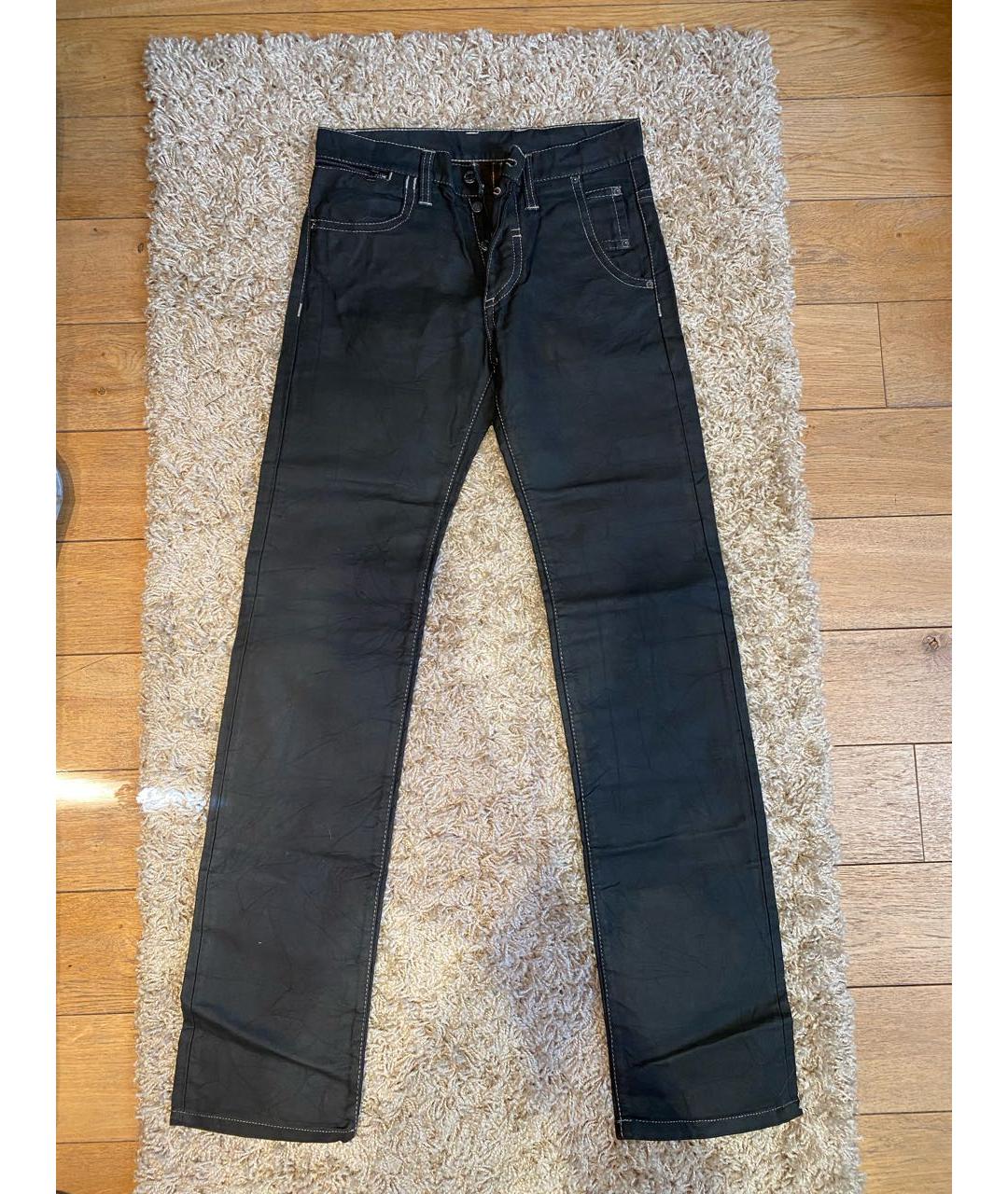 NEIL BARRETT Серые хлопковые прямые джинсы, фото 9