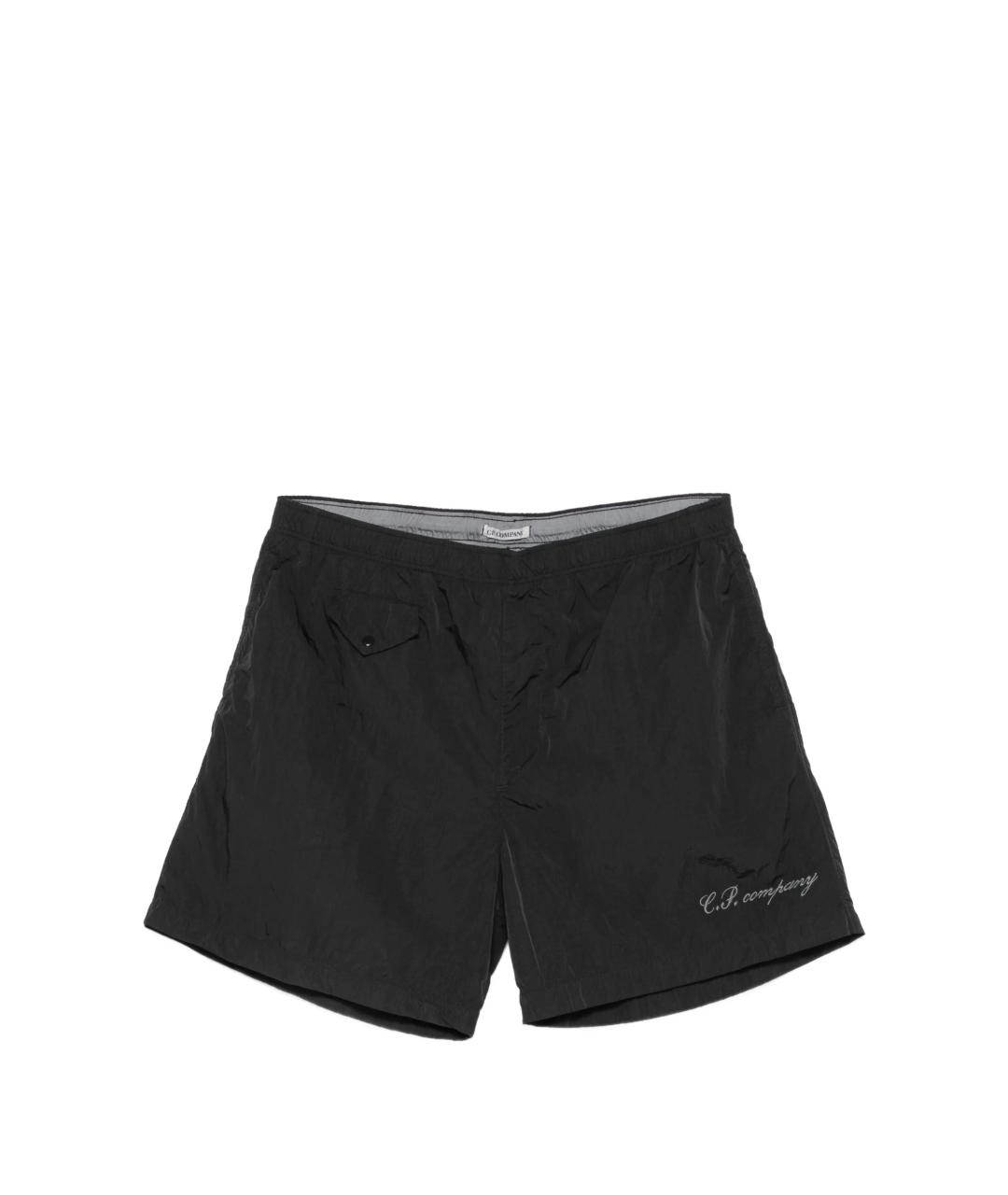 CP COMPANY Черные полиамидовые плавки, фото 1