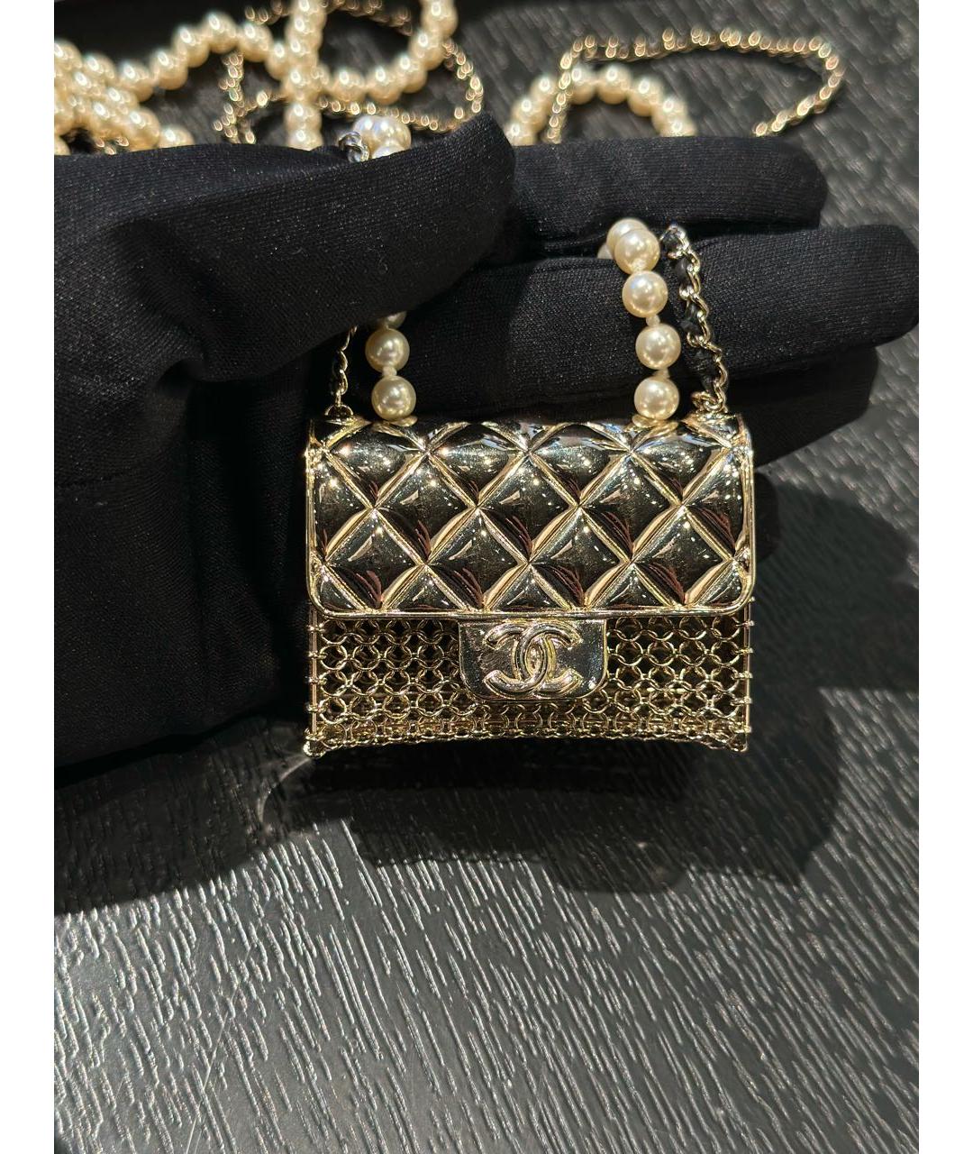 CHANEL Серебряная сумка через плечо, фото 9