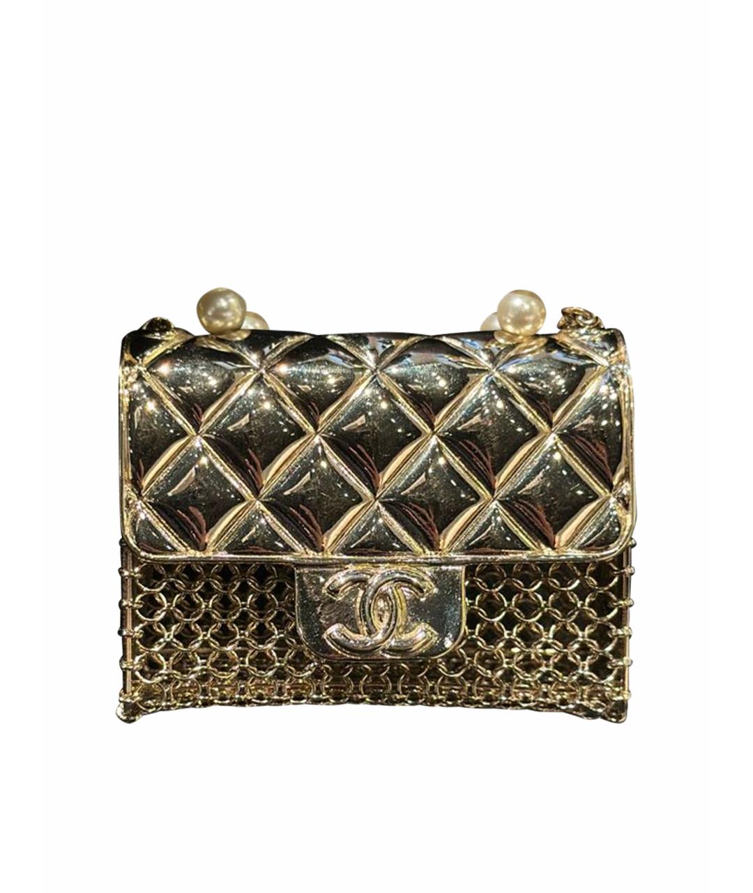 CHANEL Серебряная сумка через плечо, фото 1