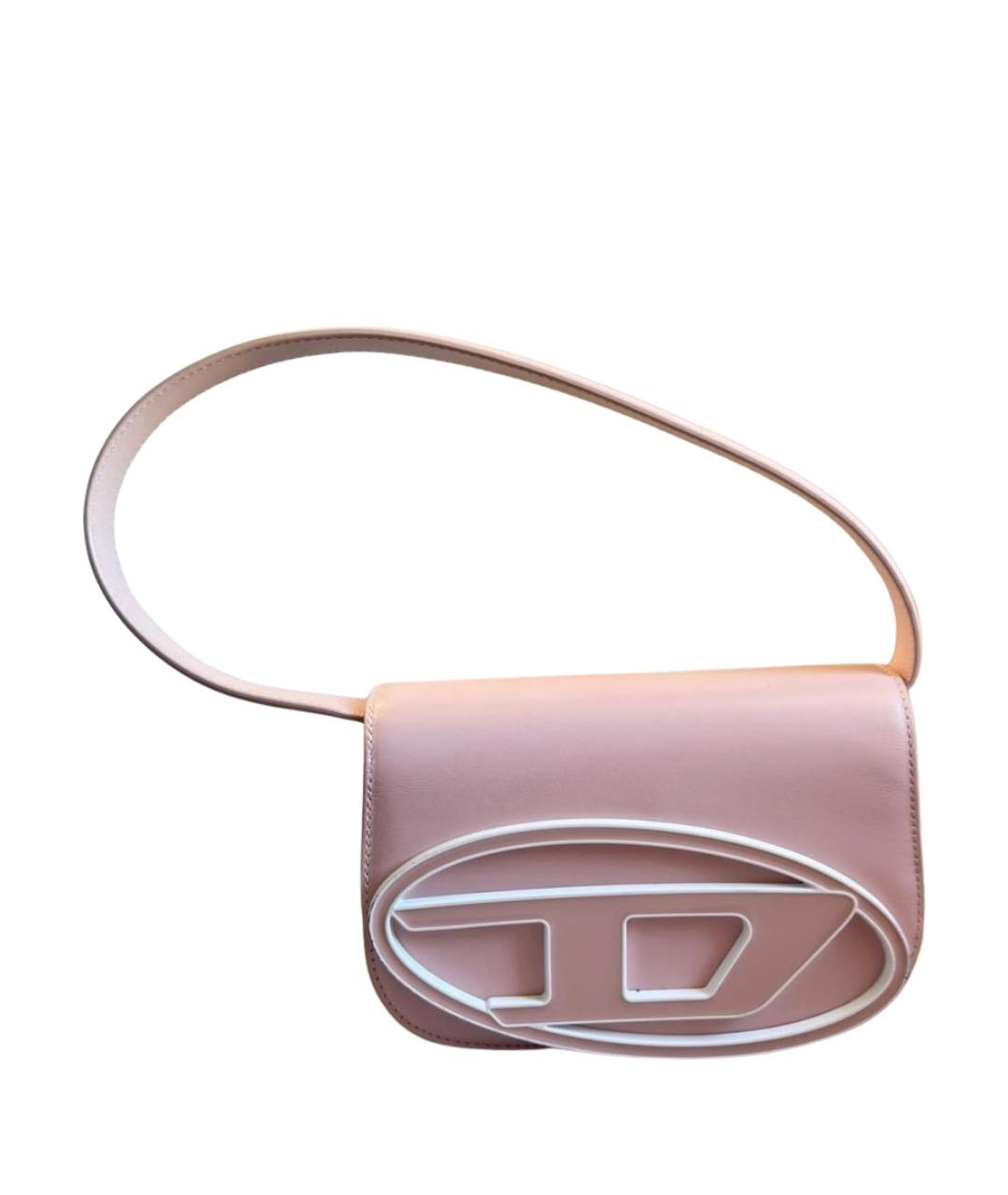 DIESEL Розовая сумка с короткими ручками из искусственной кожи, фото 1