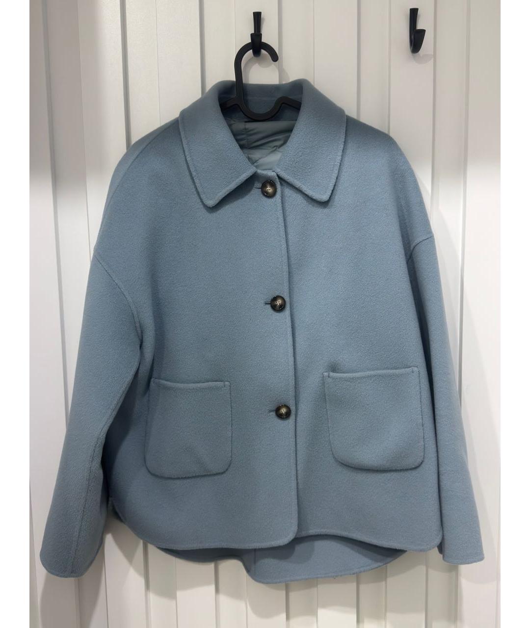12 STOREEZ Голубое кашемировое пальто, фото 7