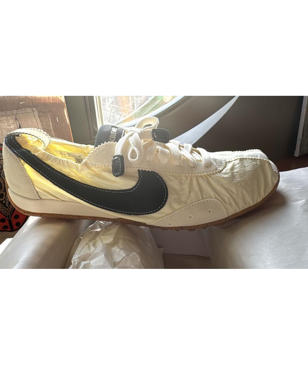 JACQUEMUS Бежевые текстильные низкие кроссовки / кеды, фото 7