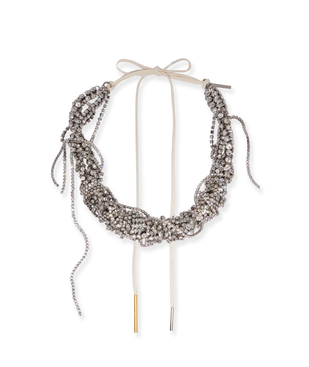 DRIES VAN NOTEN Серебряное латунное колье, фото 1