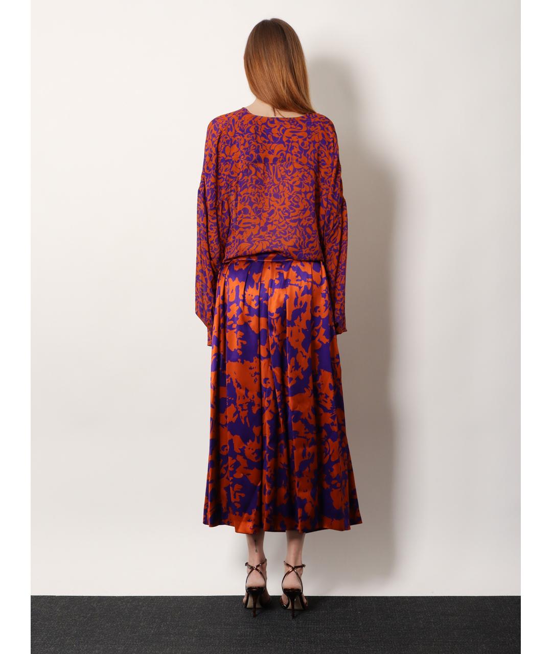 DRIES VAN NOTEN Мульти вискозная юбка миди, фото 2