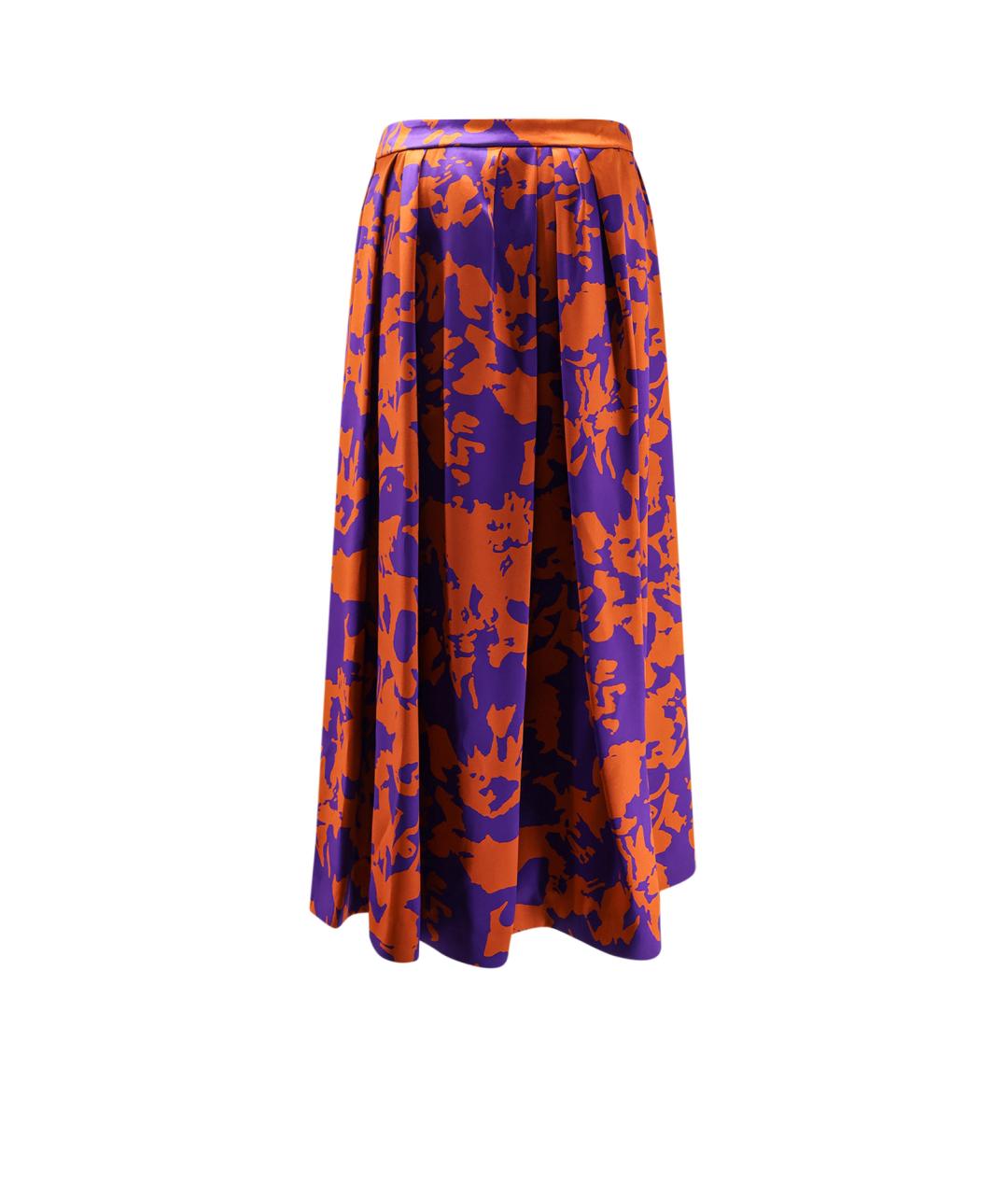 DRIES VAN NOTEN Мульти вискозная юбка миди, фото 3