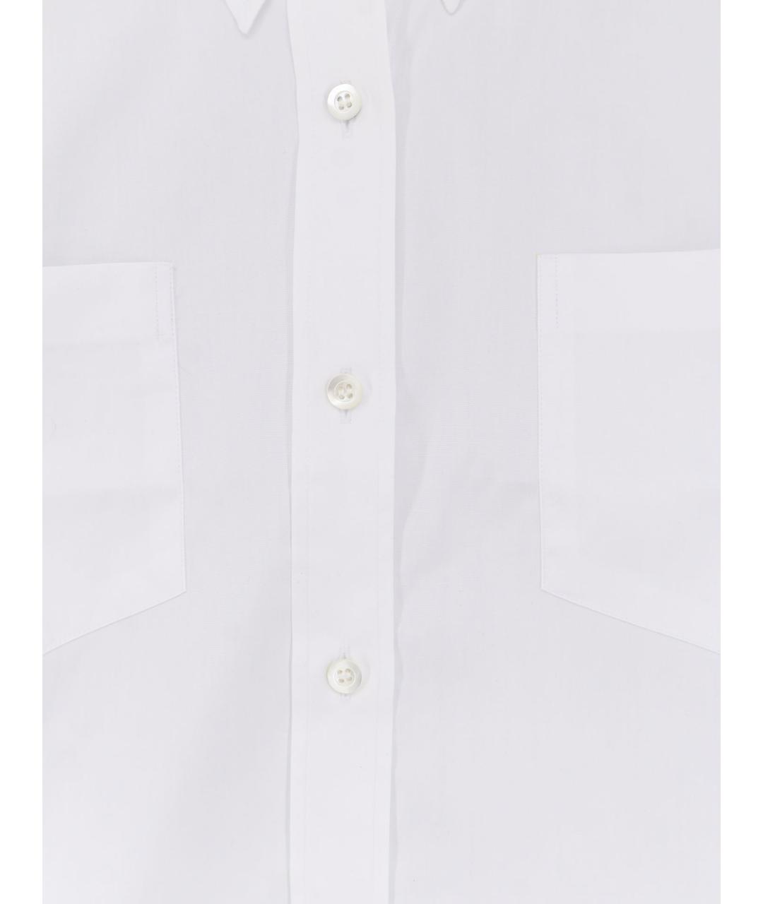 DRIES VAN NOTEN Белая хлопковая рубашка, фото 3