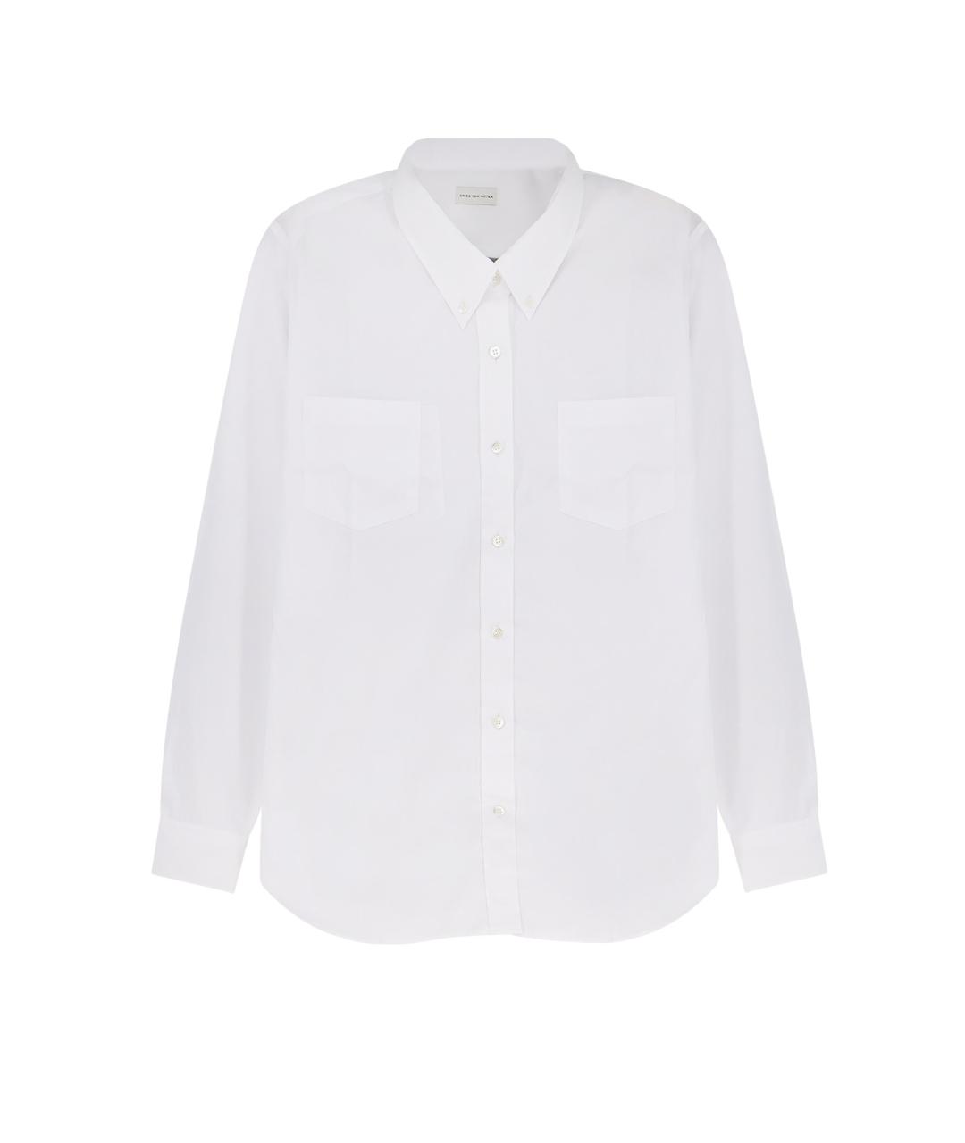 DRIES VAN NOTEN Белая хлопковая рубашка, фото 1