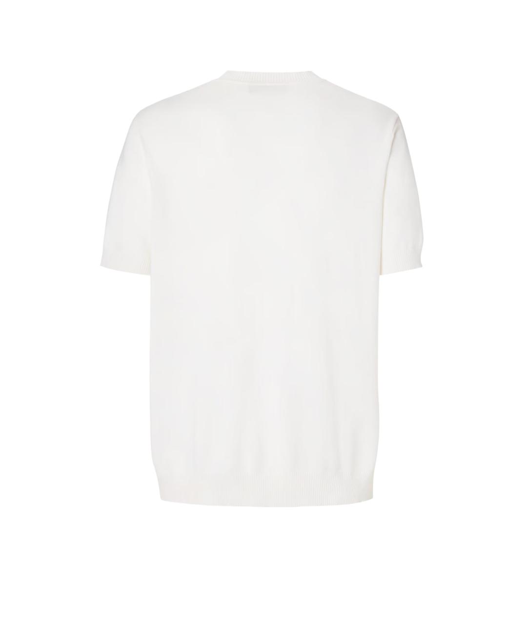 FENDI Белый хлопковый джемпер / свитер, фото 2