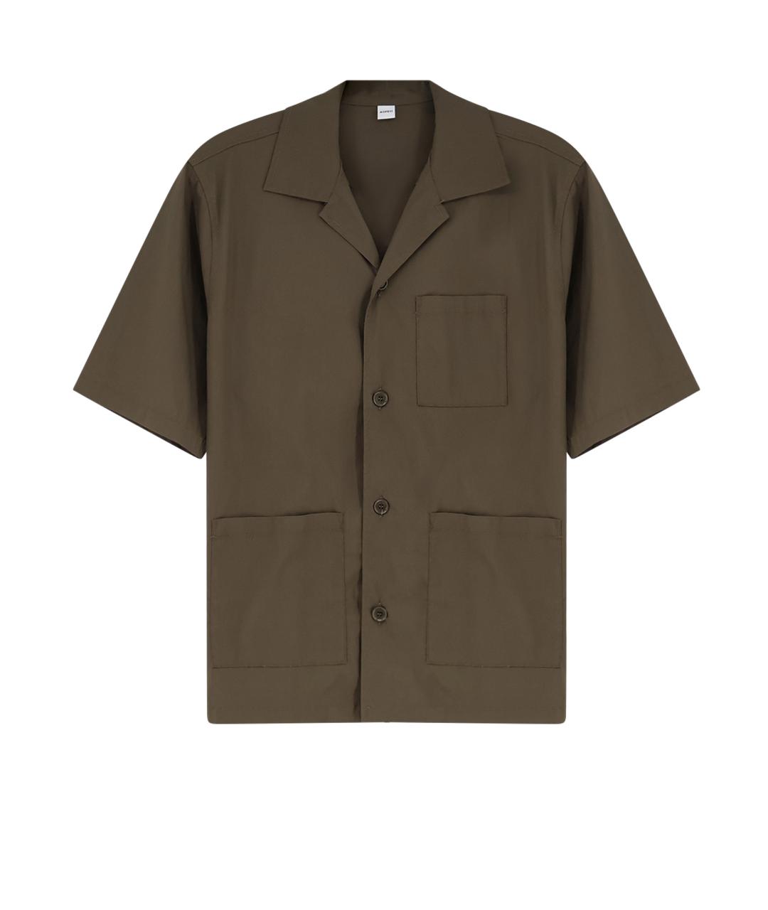 ASPESI Зеленая хлопковая кэжуал рубашка, фото 1