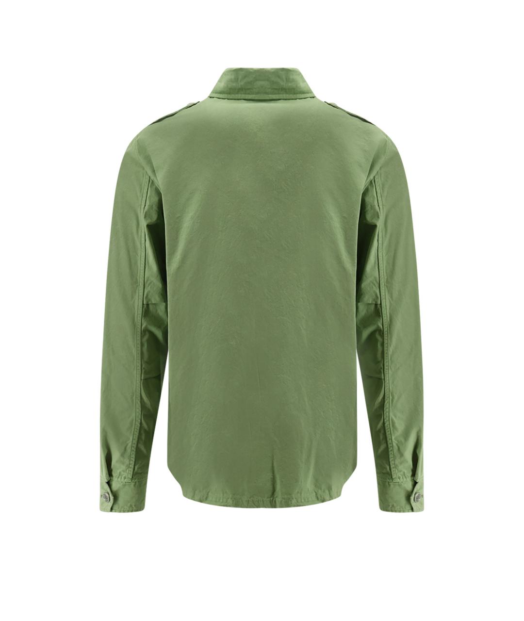 ASPESI Зеленая хлопковая классическая рубашка, фото 2