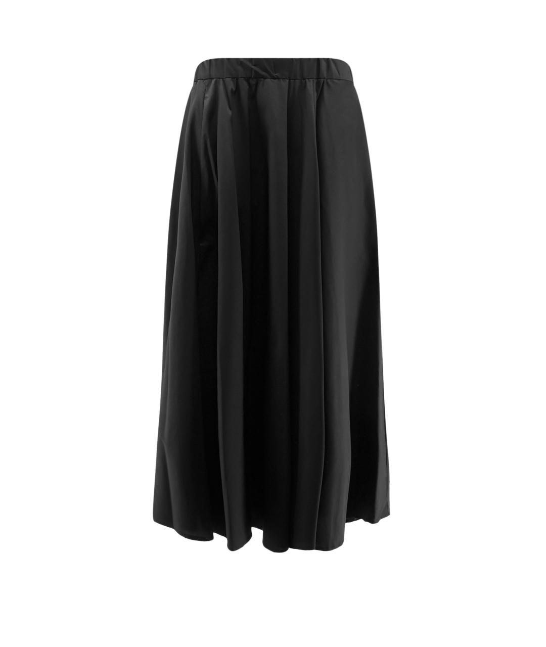 ASPESI Черная хлопковая юбка миди, фото 4
