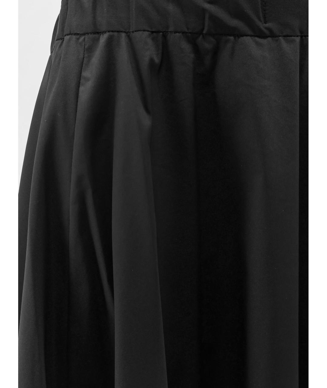 ASPESI Черная хлопковая юбка миди, фото 3