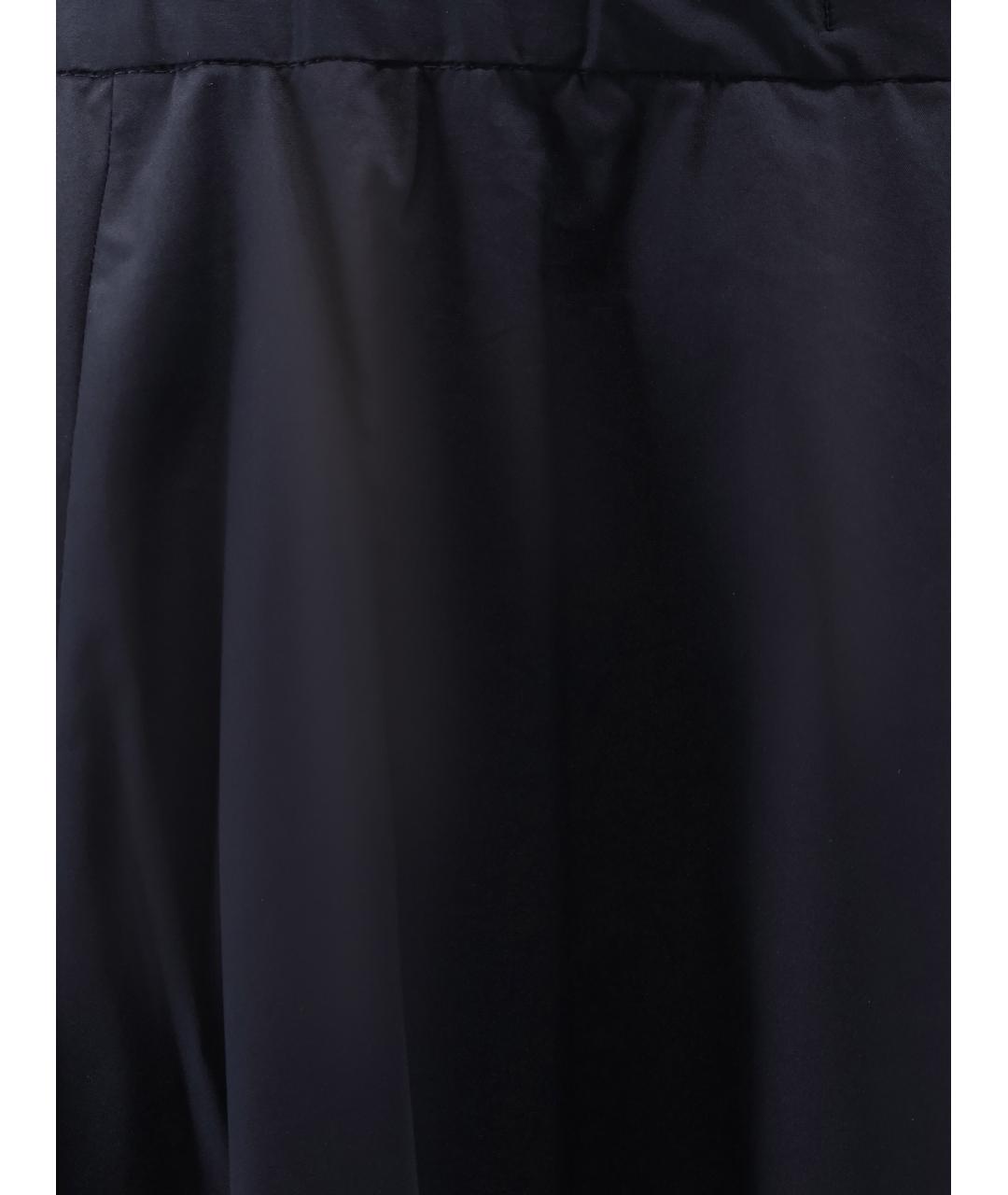 ASPESI Темно-синяя хлопковая юбка миди, фото 3