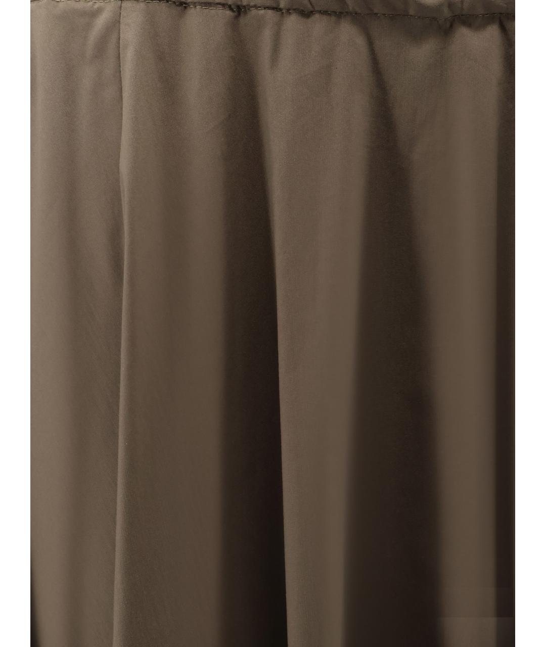 ASPESI Хаки полиэстеровая юбка миди, фото 3