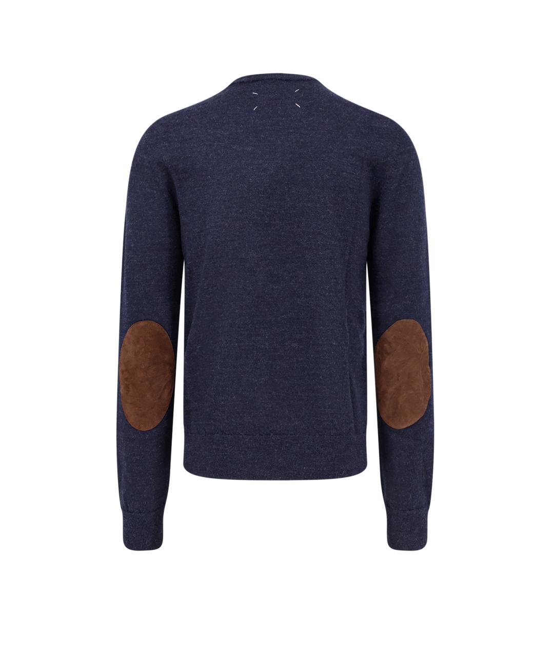 MAISON MARGIELA Темно-синий шерстяной джемпер / свитер, фото 2