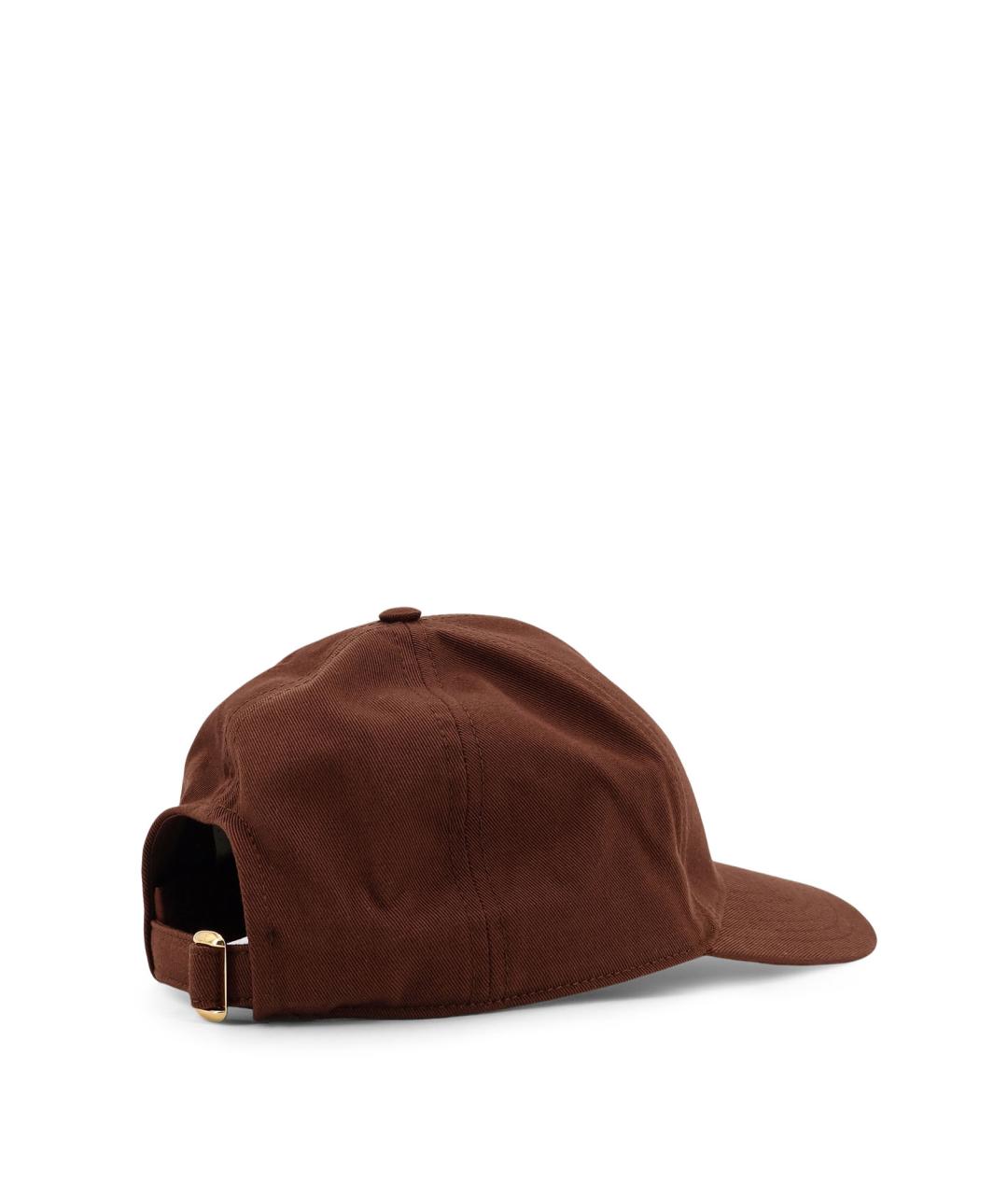 CELINE Коричневая хлопковая кепка, фото 3
