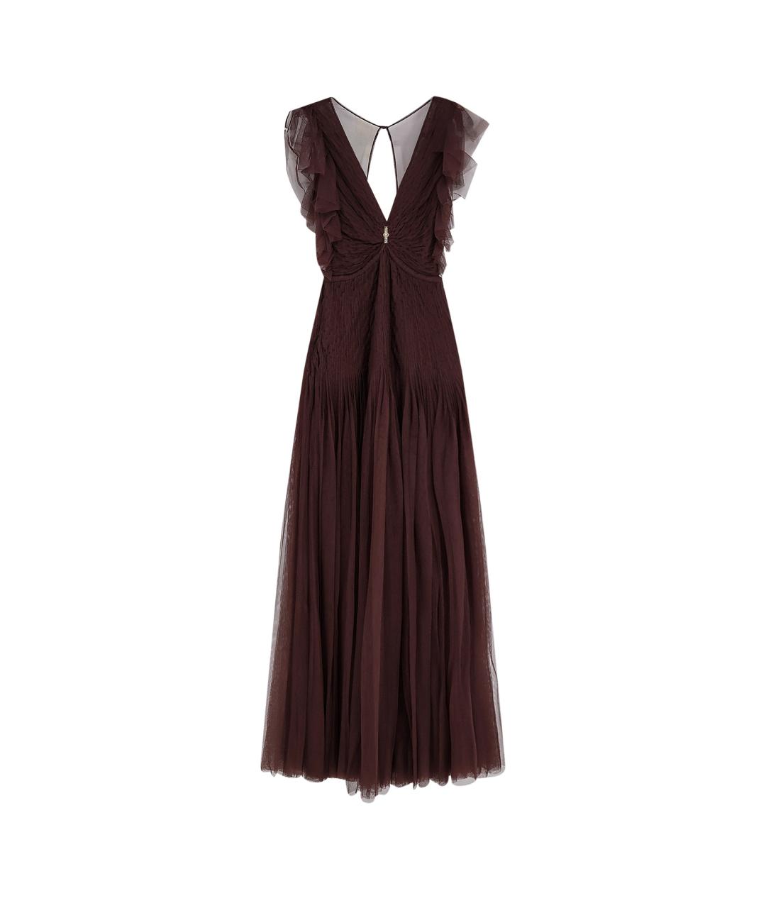 ELISABETTA FRANCHI Коричневое коктейльное платье, фото 1