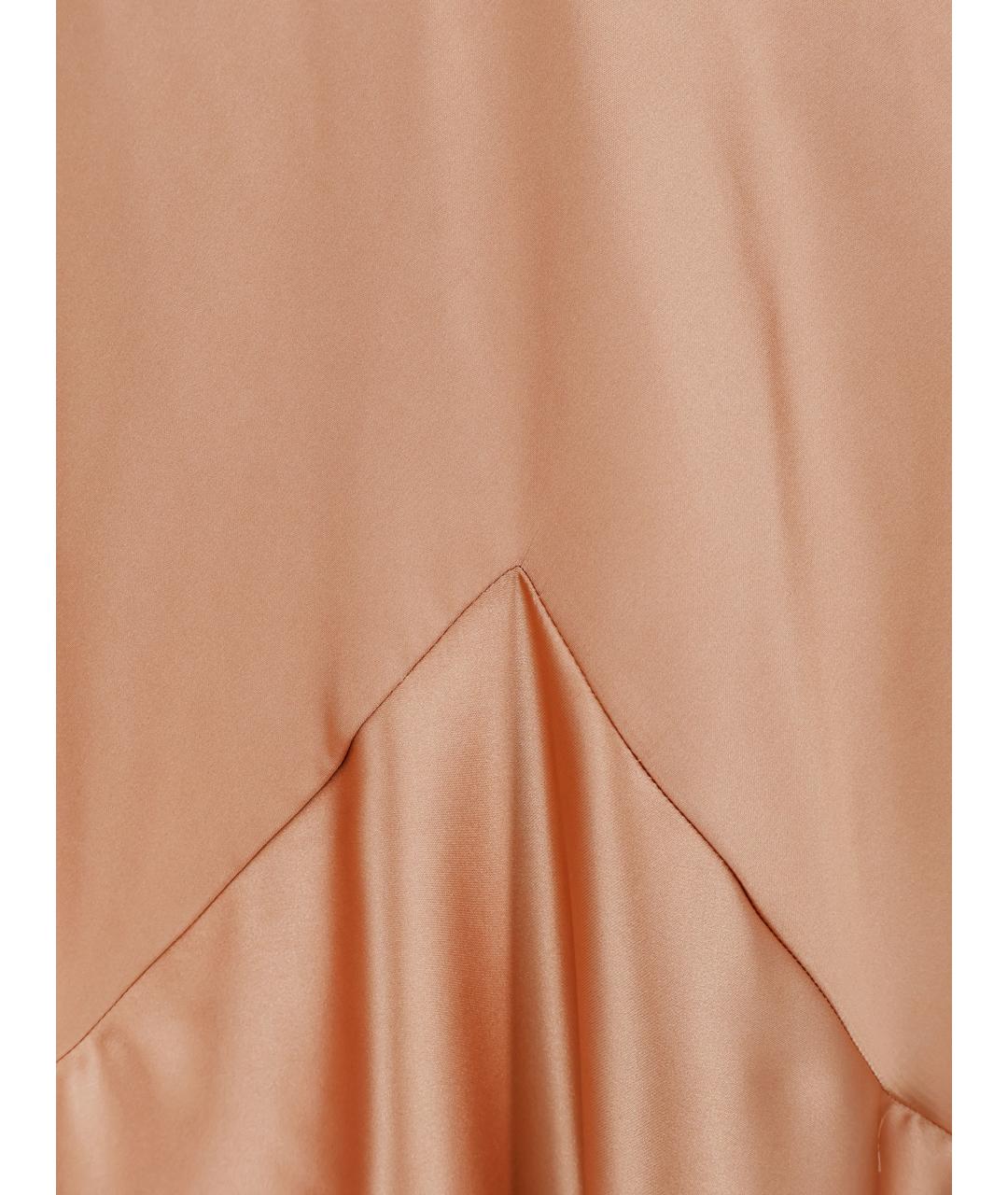 ELISABETTA FRANCHI Бежевое полиэстеровое коктейльное платье, фото 3