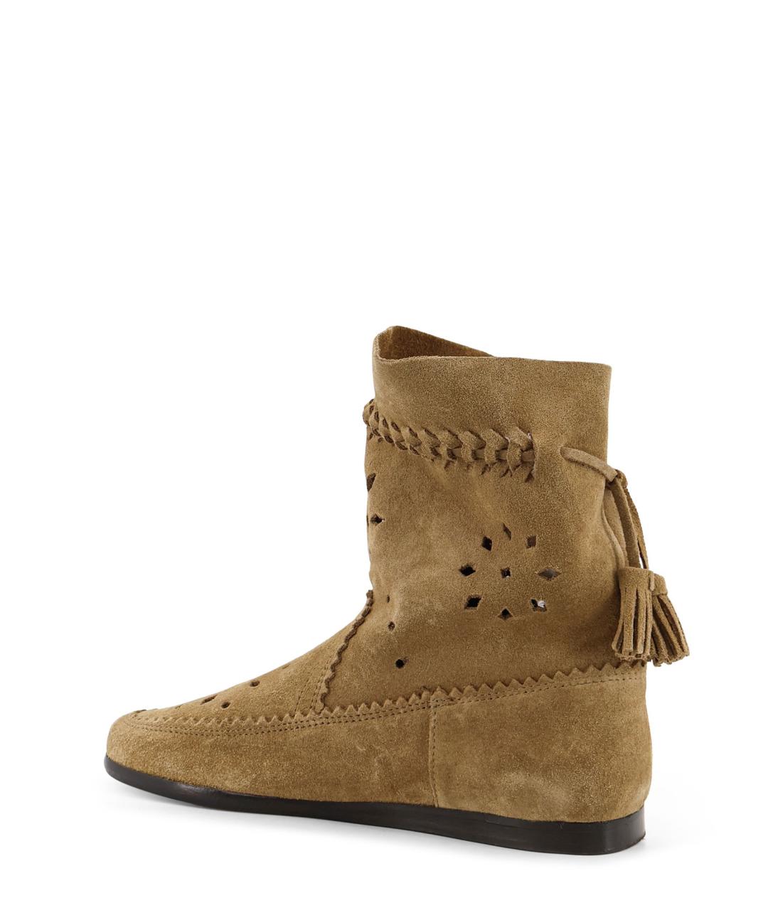 ISABEL MARANT Бежевые замшевые полусапоги, фото 3