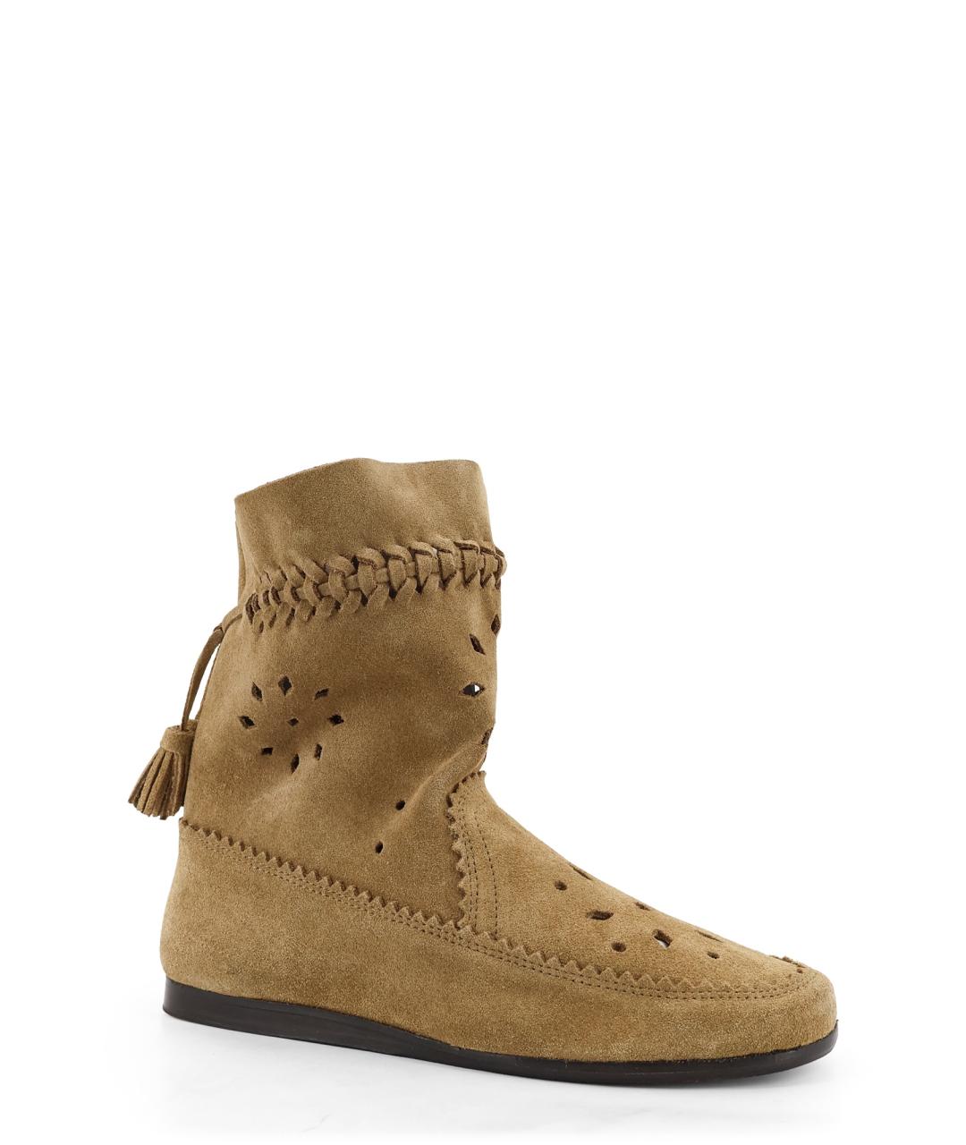 ISABEL MARANT Бежевые замшевые полусапоги, фото 2