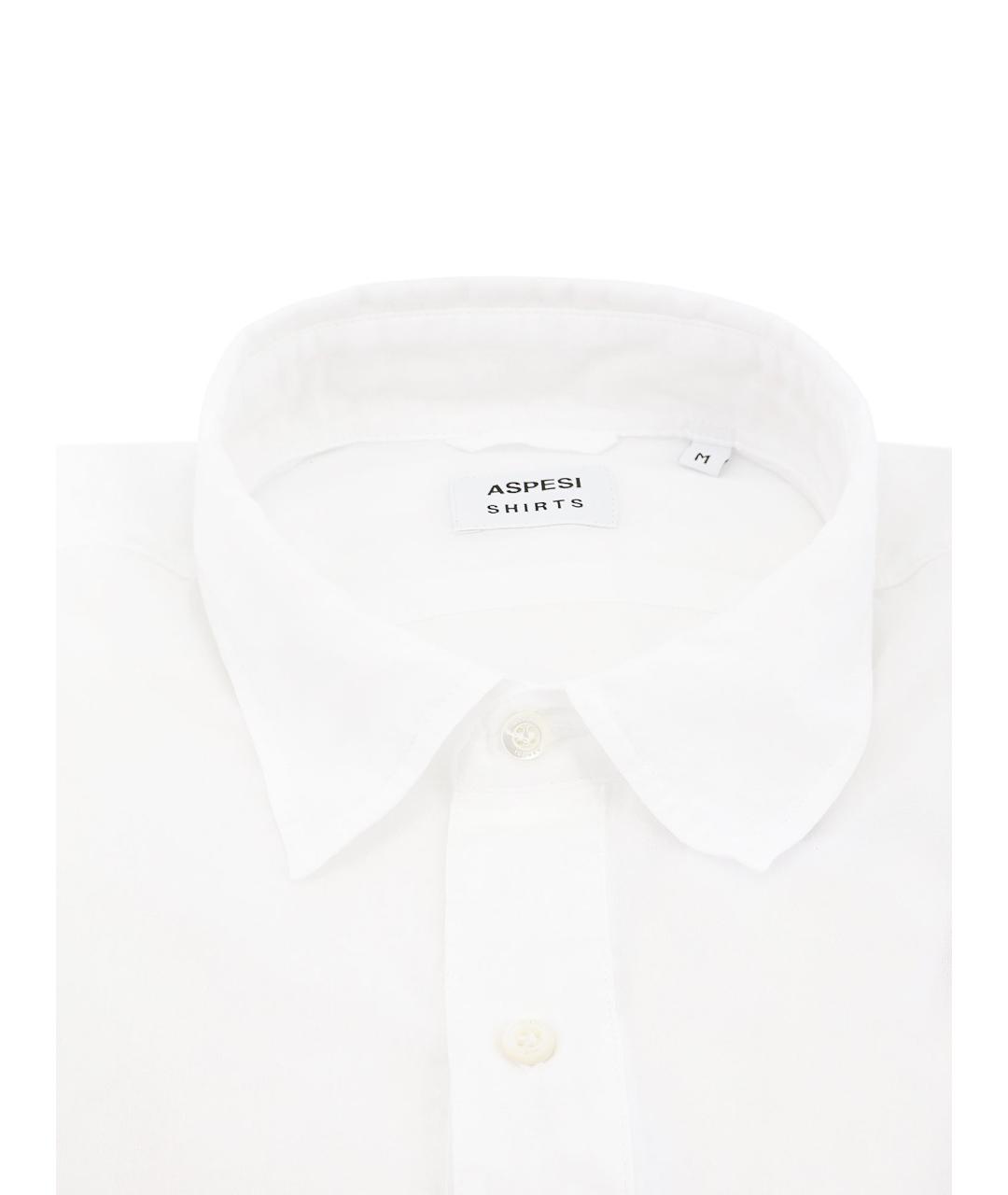 ASPESI Белая хлопковая классическая рубашка, фото 2