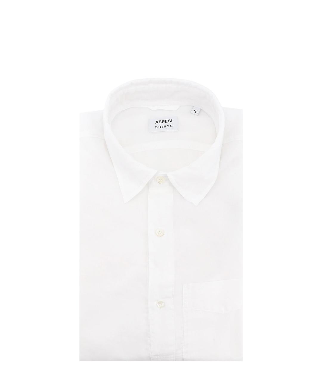 ASPESI Белая хлопковая классическая рубашка, фото 4