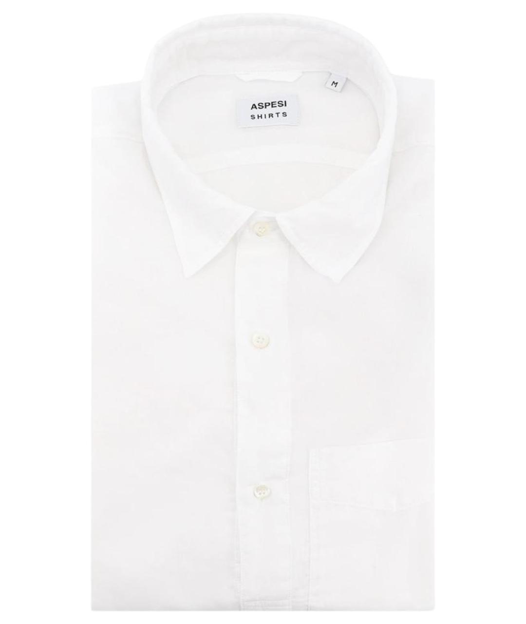 ASPESI Белая хлопковая классическая рубашка, фото 1