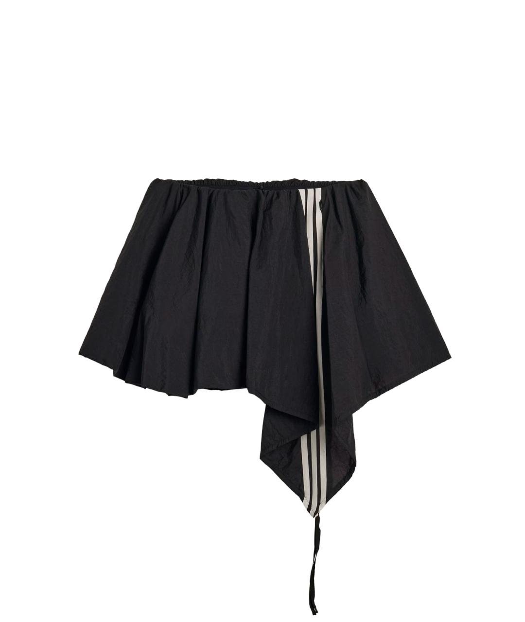 Y-3 Черные полиамидовые шорты, фото 4