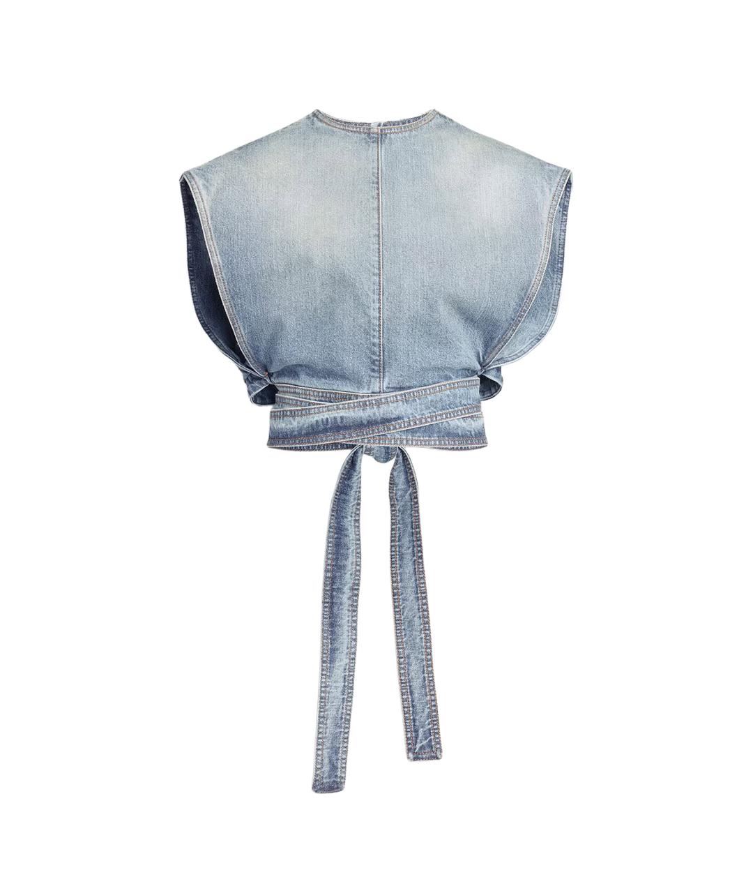 ALAIA Голубая хлопковая блузы, фото 1