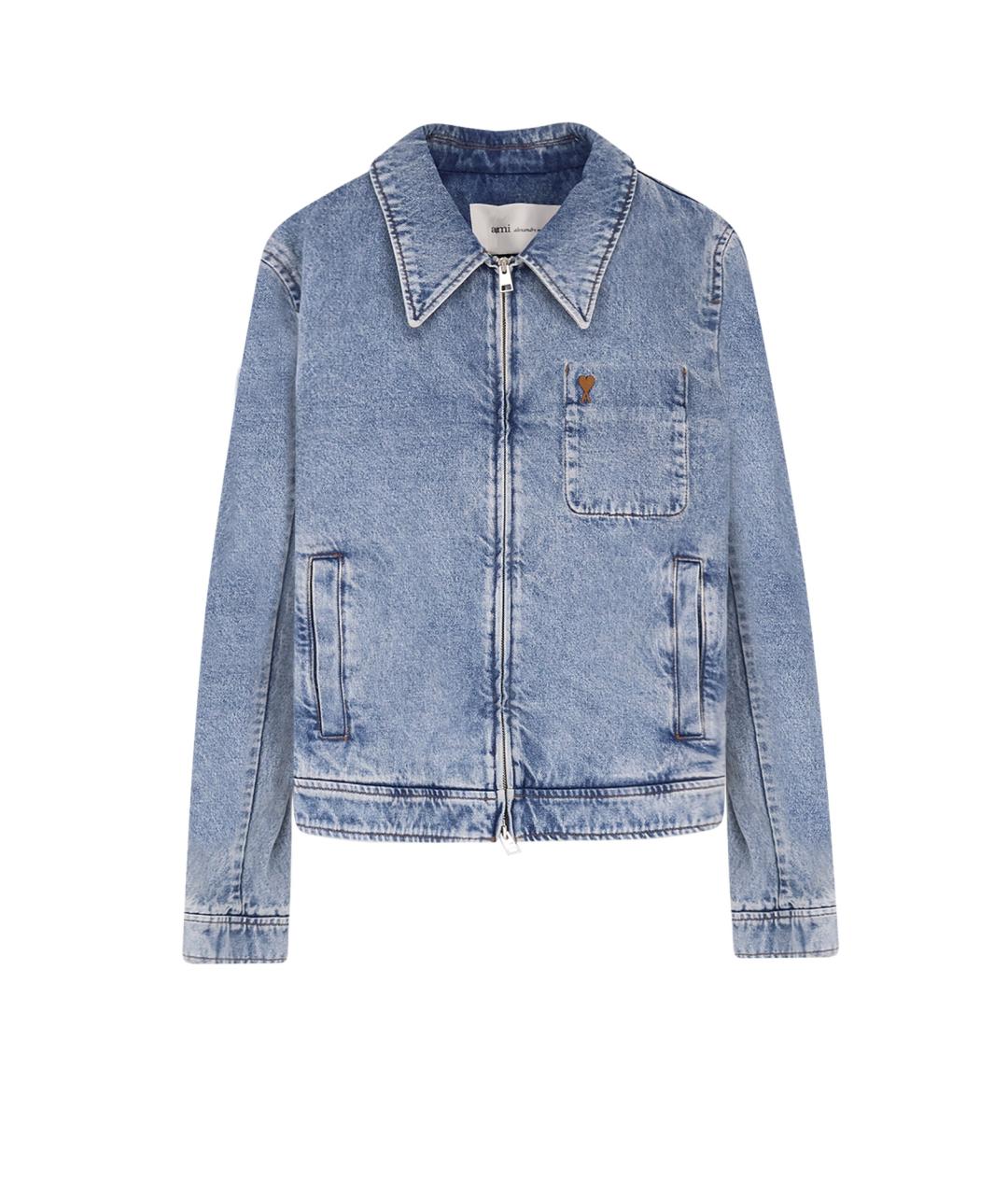 Ami Paris Голубая хлопковая куртка, фото 1
