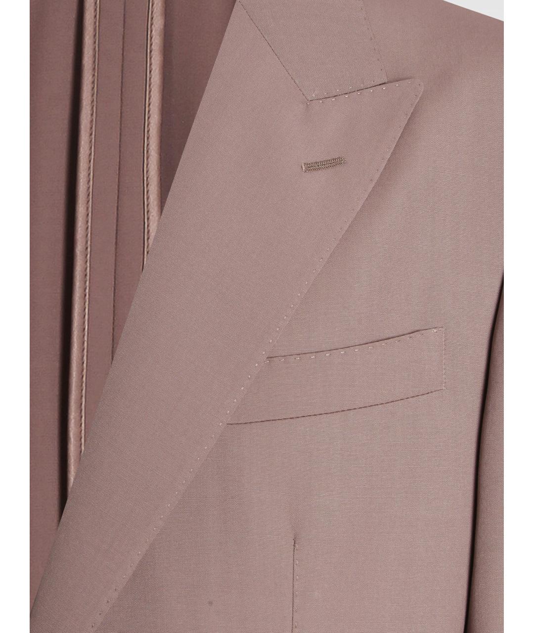 DOLCE&GABBANA Коричневый шерстяной пиджак, фото 3