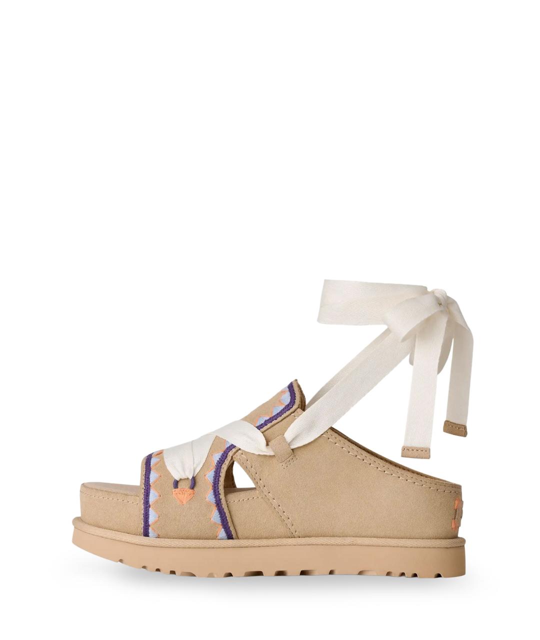 UGG AUSTRALIA Бежевые замшевые сандалии, фото 3