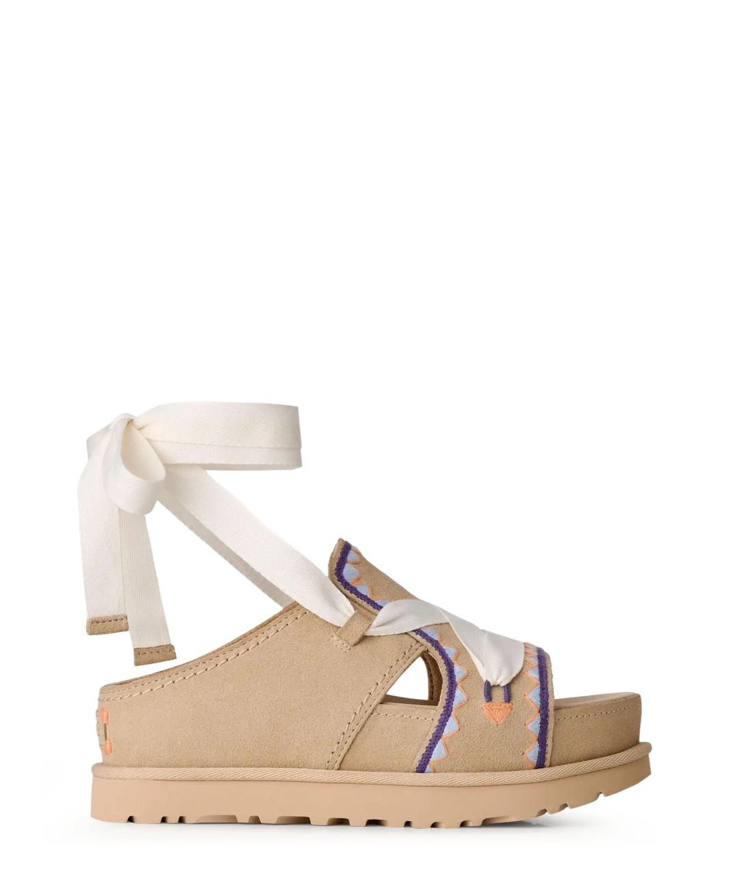 UGG AUSTRALIA Бежевые замшевые сандалии, фото 1