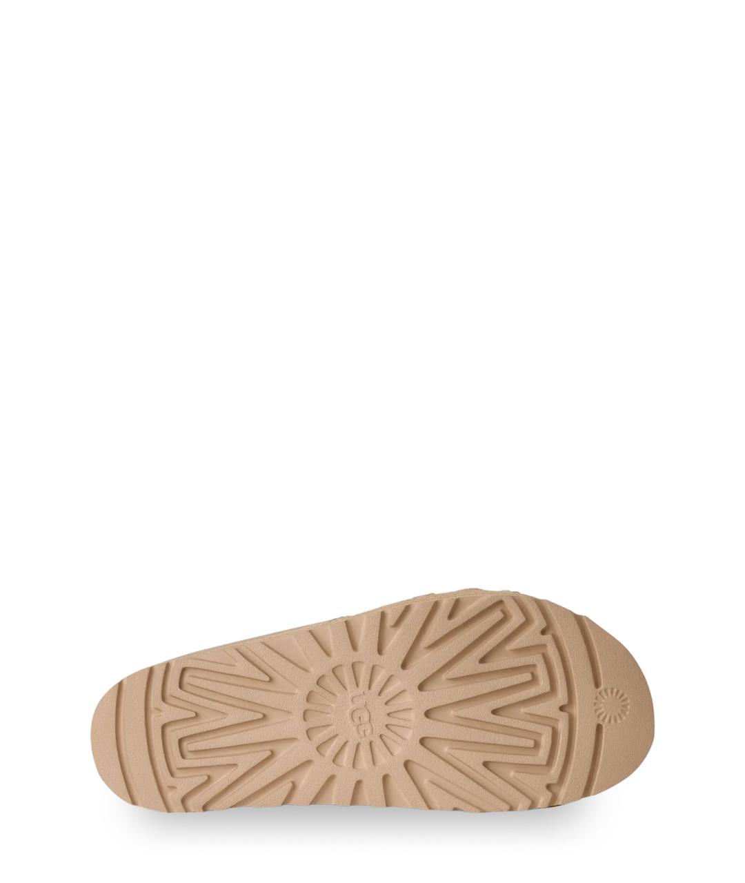 UGG AUSTRALIA Бежевые замшевые сандалии, фото 4