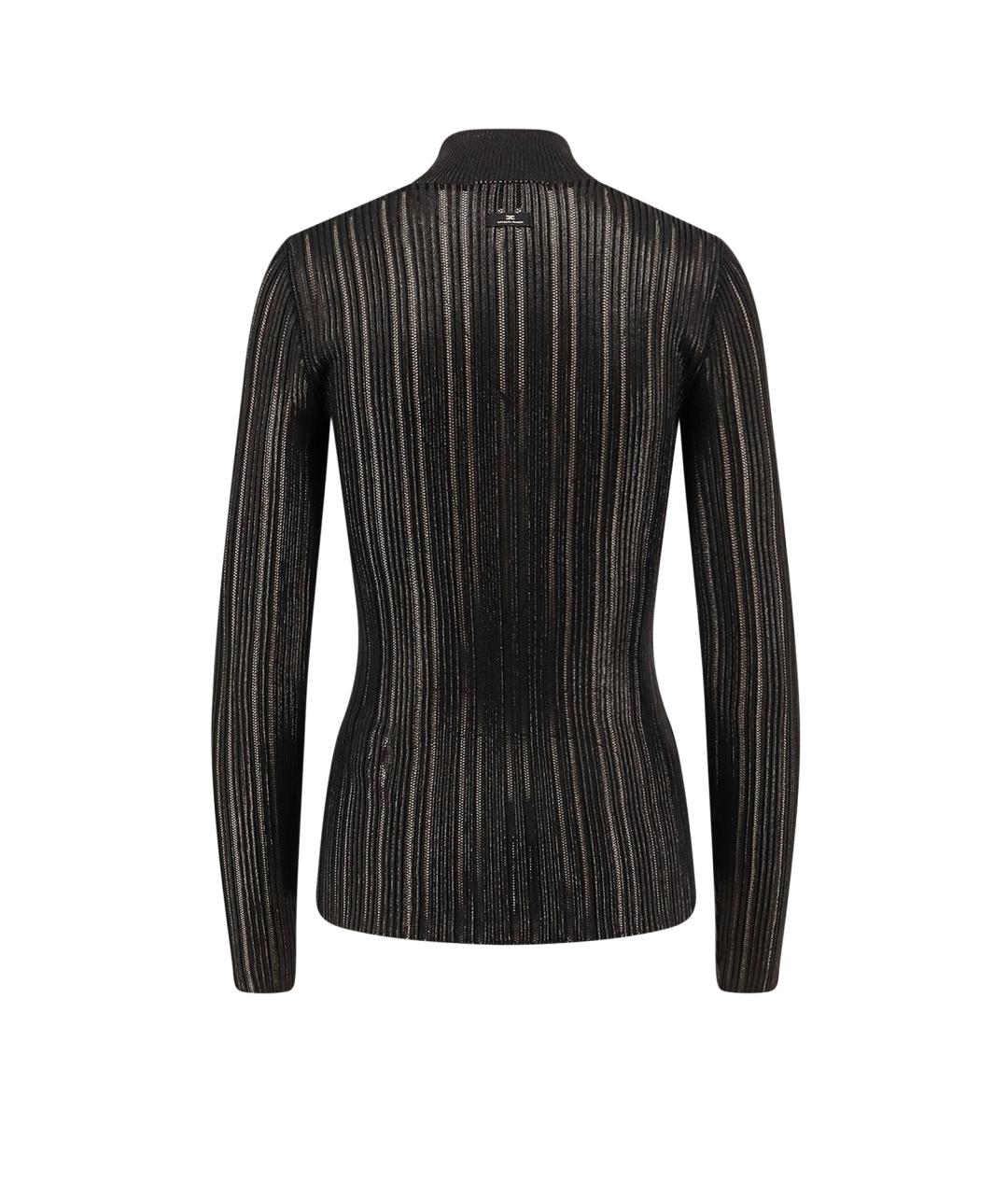 ELISABETTA FRANCHI Черная полиэстеровая водолазка, фото 2