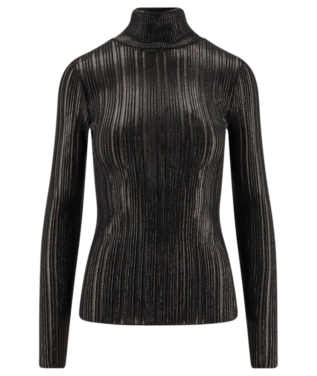 ELISABETTA FRANCHI Черная полиэстеровая водолазка, фото 1