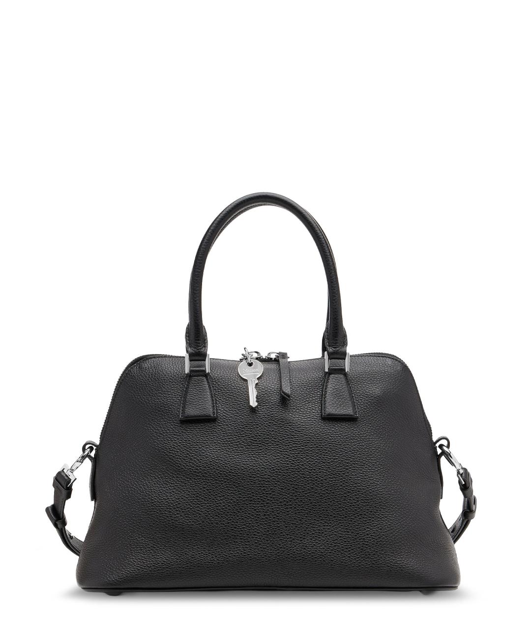 MAISON MARGIELA Черная кожаная сумка тоут, фото 2