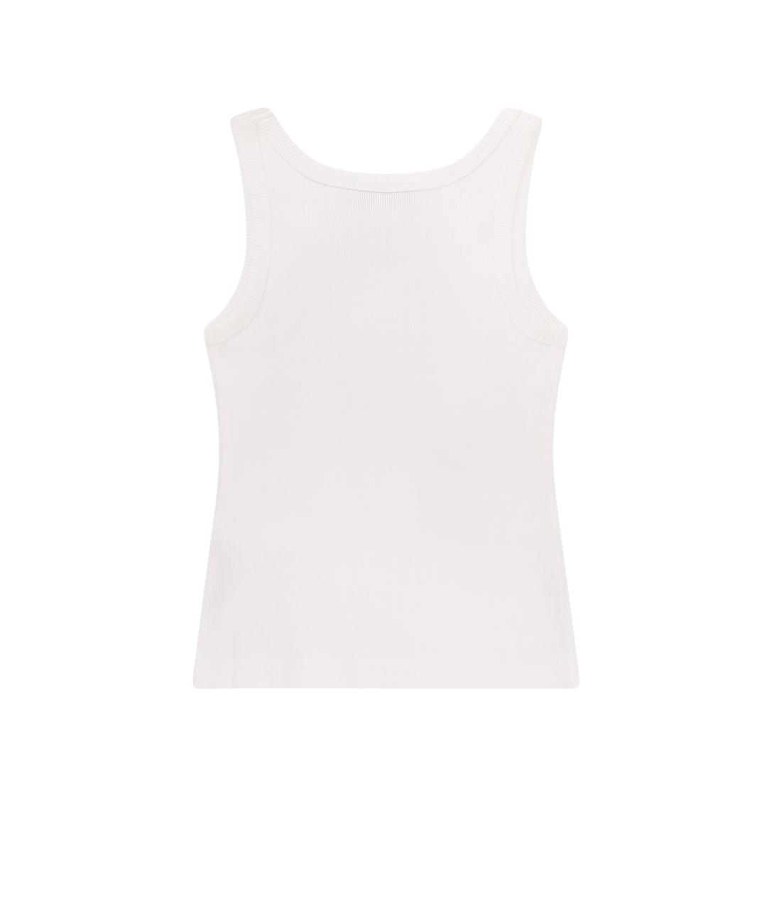 TORY BURCH Белая хлопковая майка, фото 2