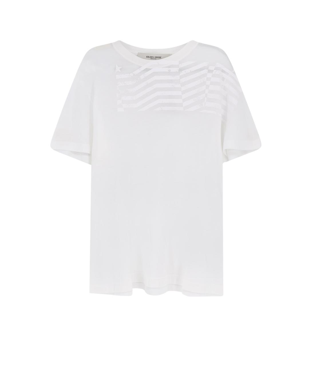 GOLDEN GOOSE DELUXE BRAND Белая футболка, фото 1