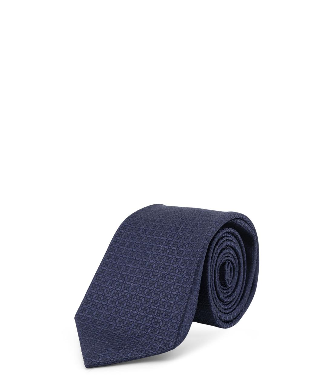 KITON Синий шелковый галстук, фото 1