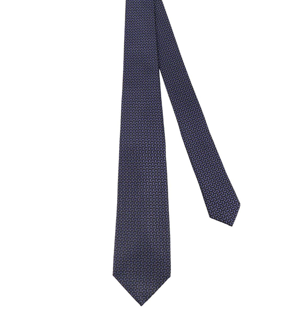 KITON Синий шелковый галстук, фото 1