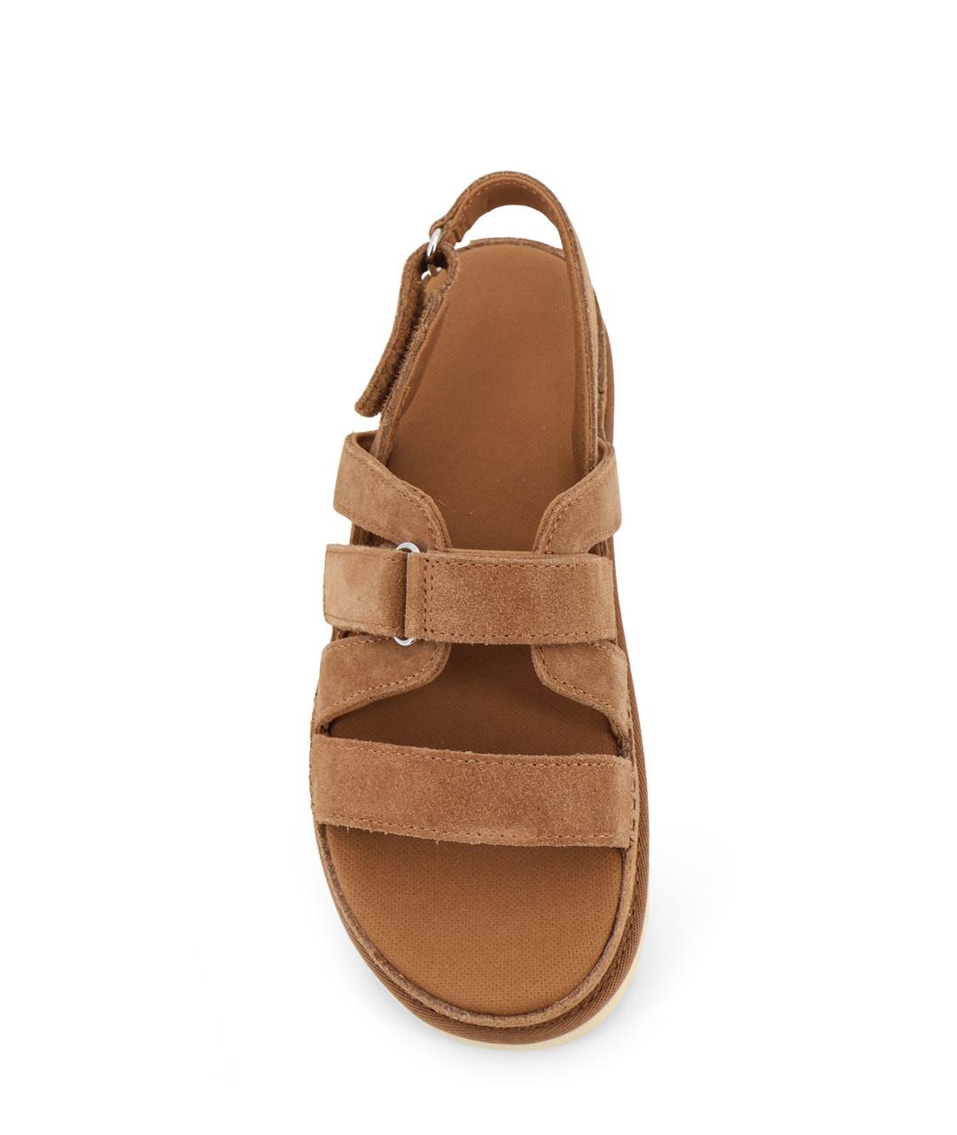 UGG AUSTRALIA Коричневые замшевые сандалии, фото 5