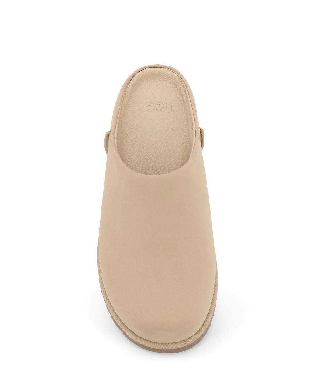 UGG Бежевые нубуковые сабо, фото 5