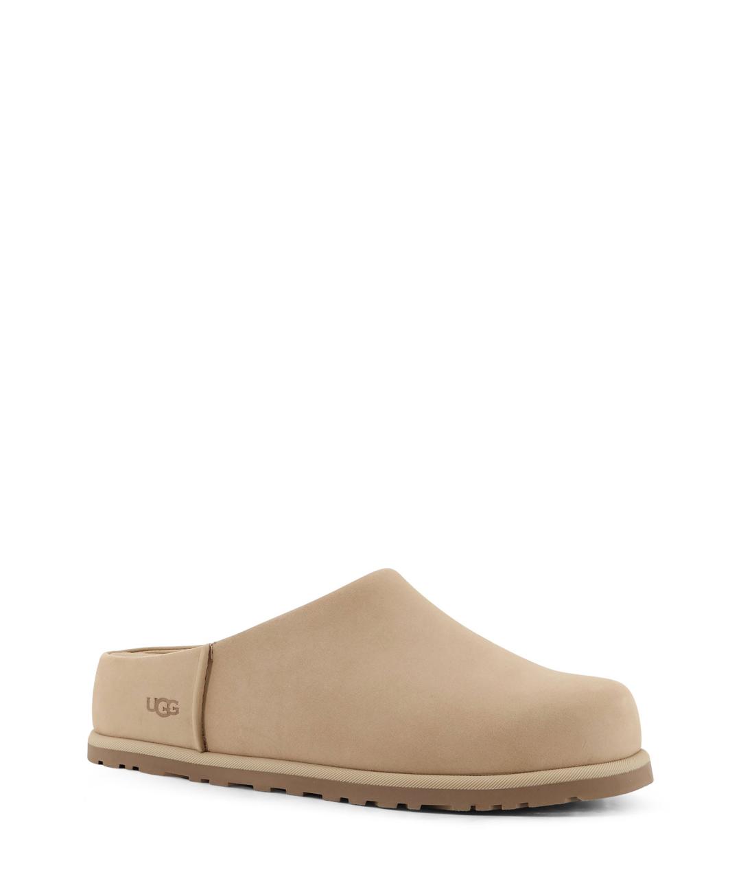 UGG Бежевые нубуковые сабо, фото 2