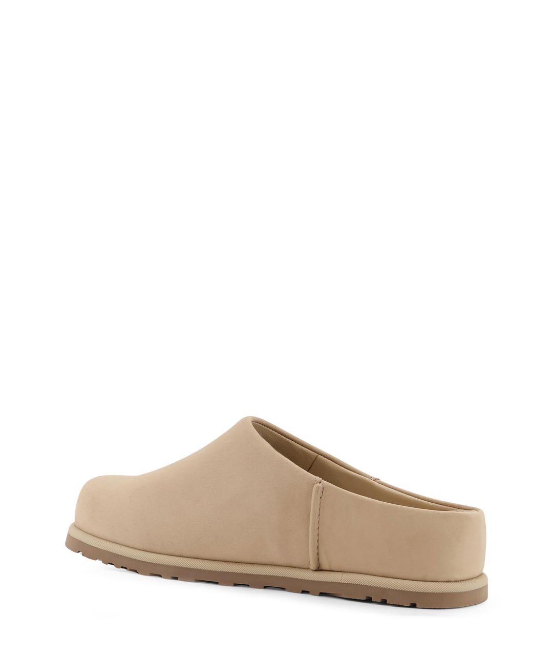 UGG Бежевые нубуковые сабо, фото 3