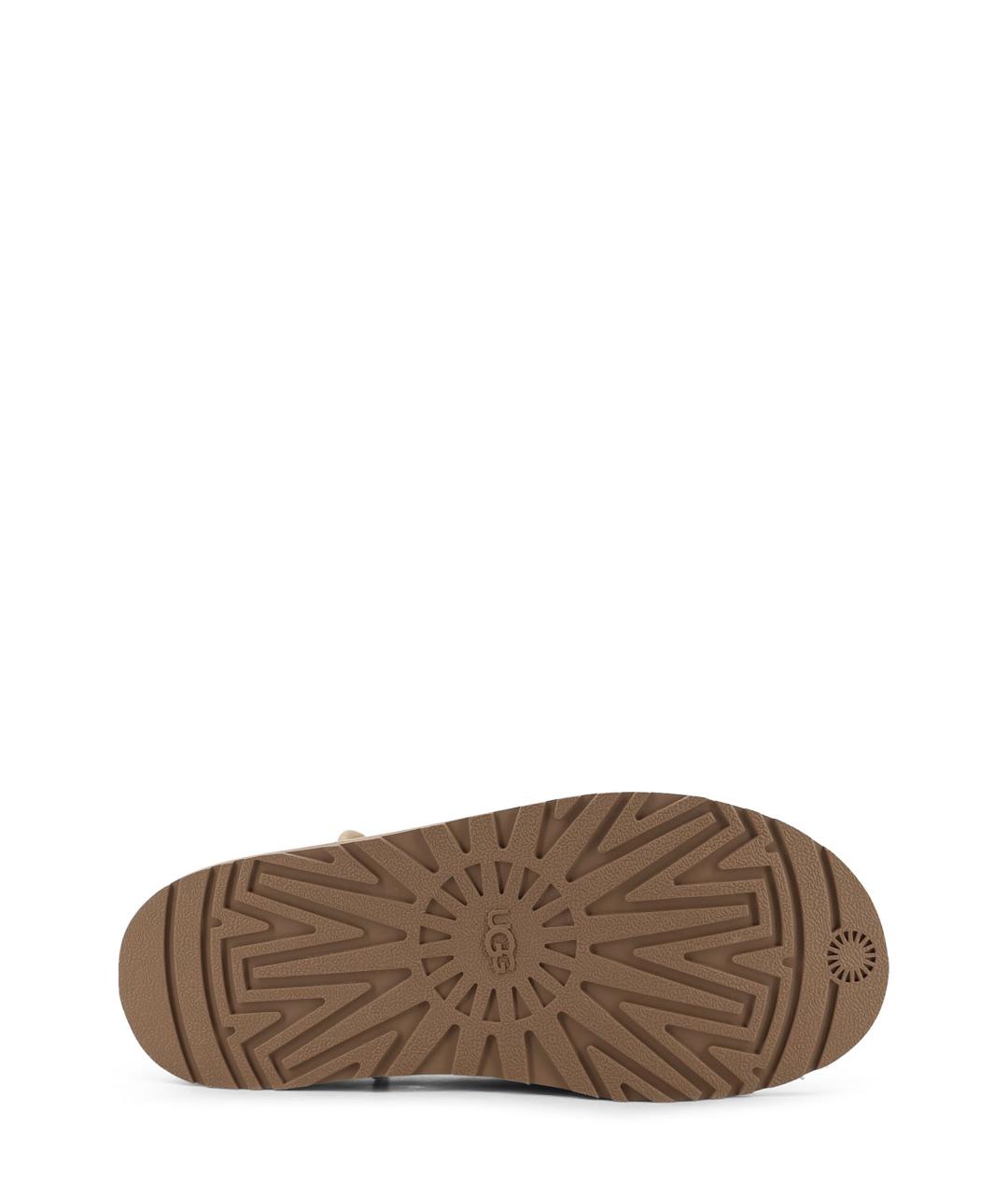 UGG Бежевые нубуковые сабо, фото 4