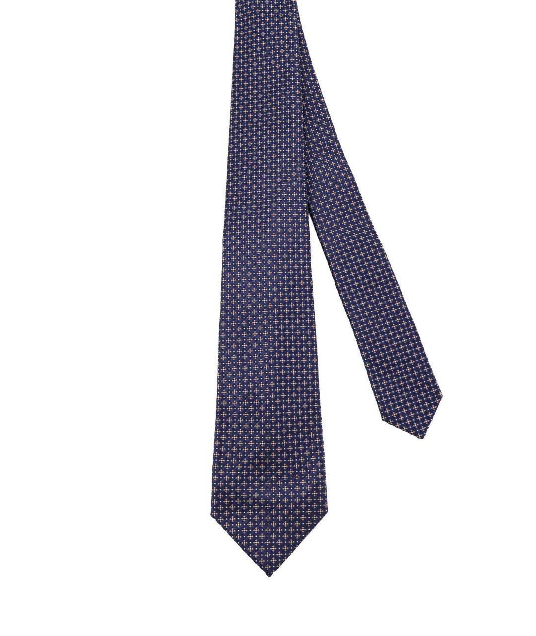 KITON Синий шелковый галстук, фото 2