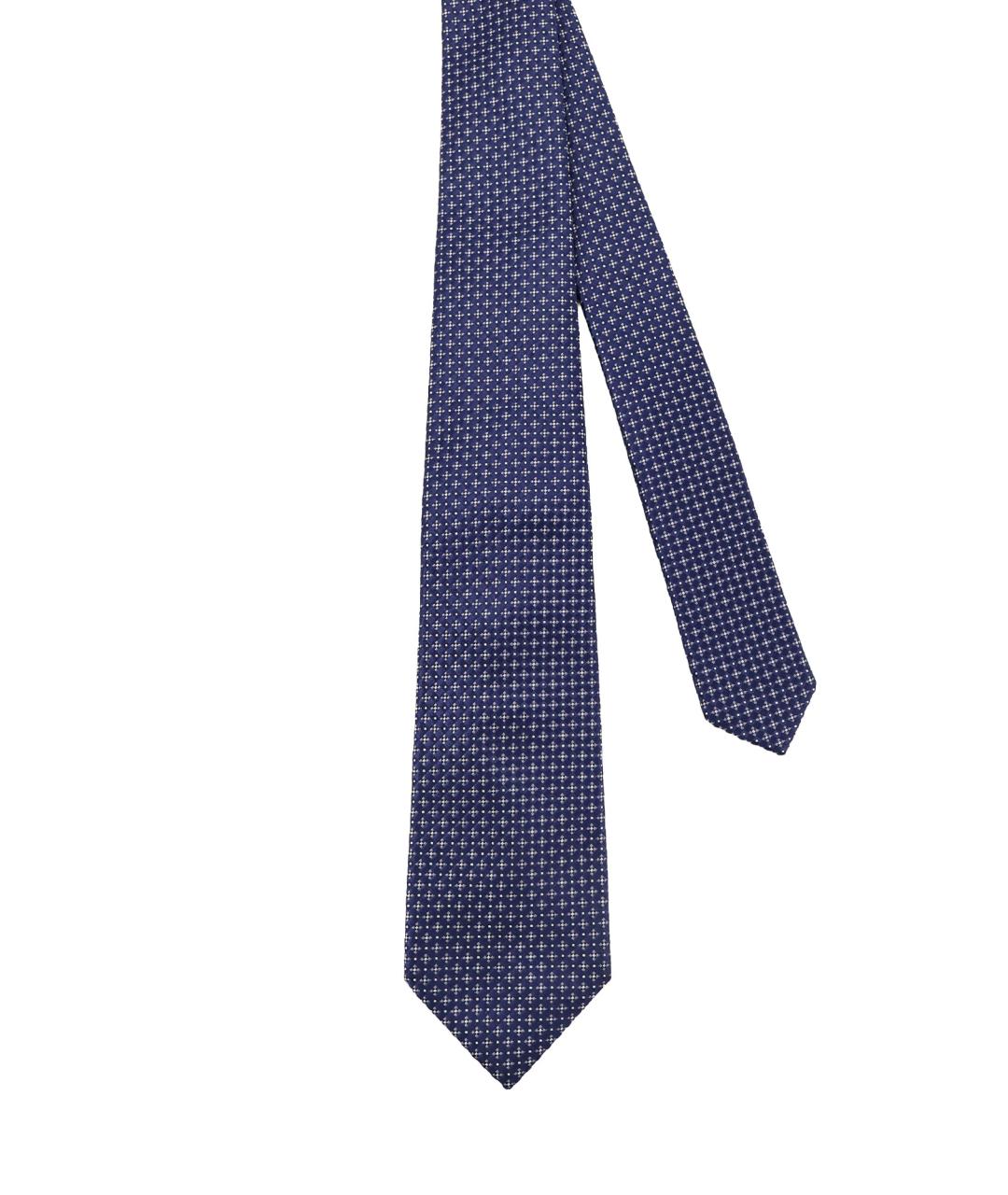 KITON Синий шелковый галстук, фото 1